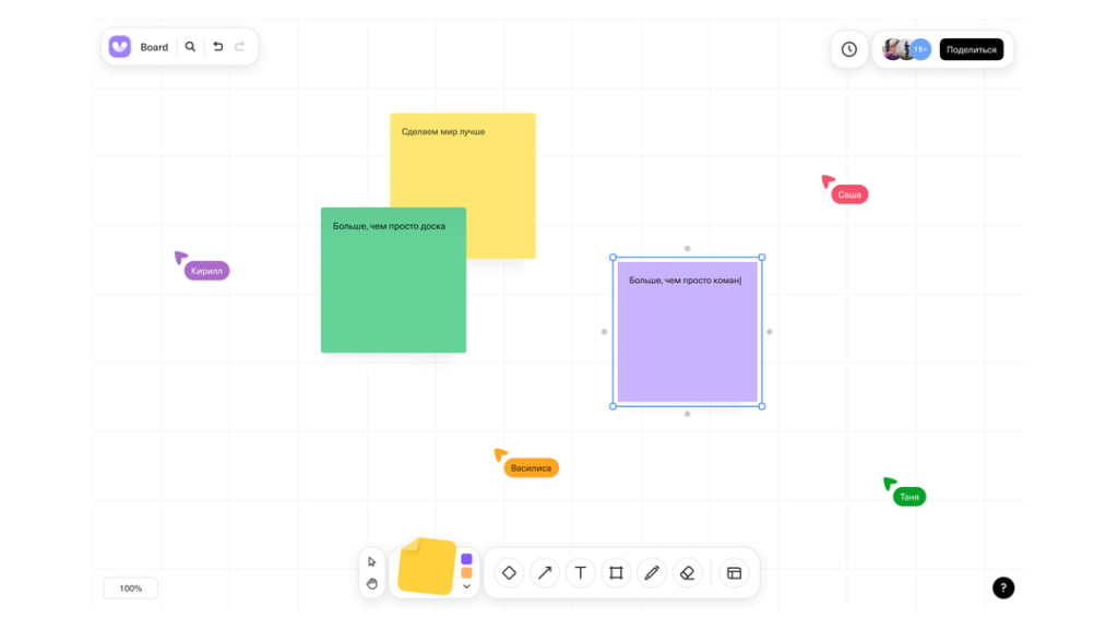 Онлайн-доска Unidraw для визуального планирования и совместной работы