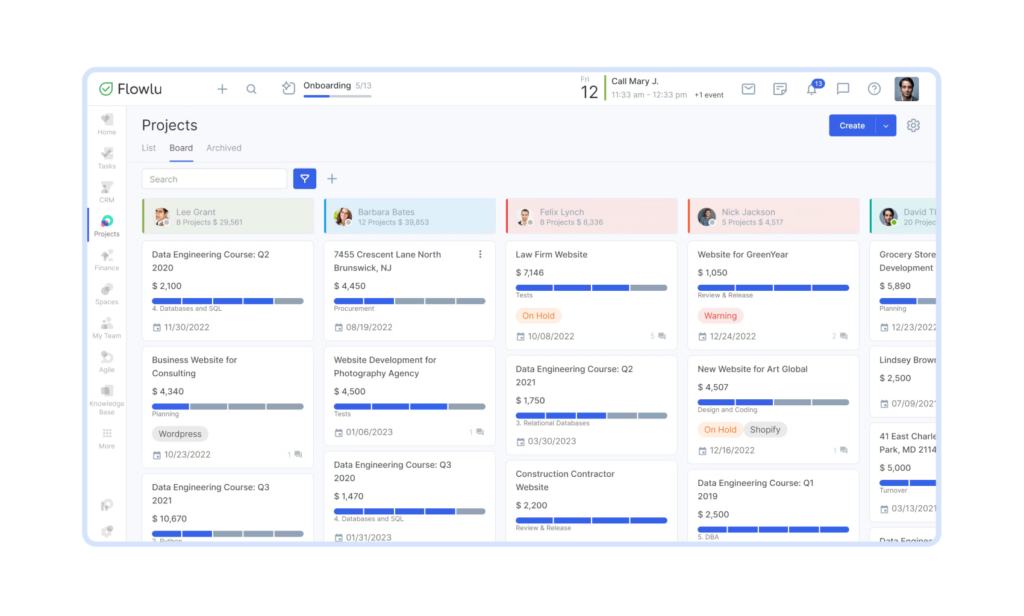 Система Flowlu с CRM, проектами и инструментами командной работы Платформы Flowlu для управления проектами и задачами