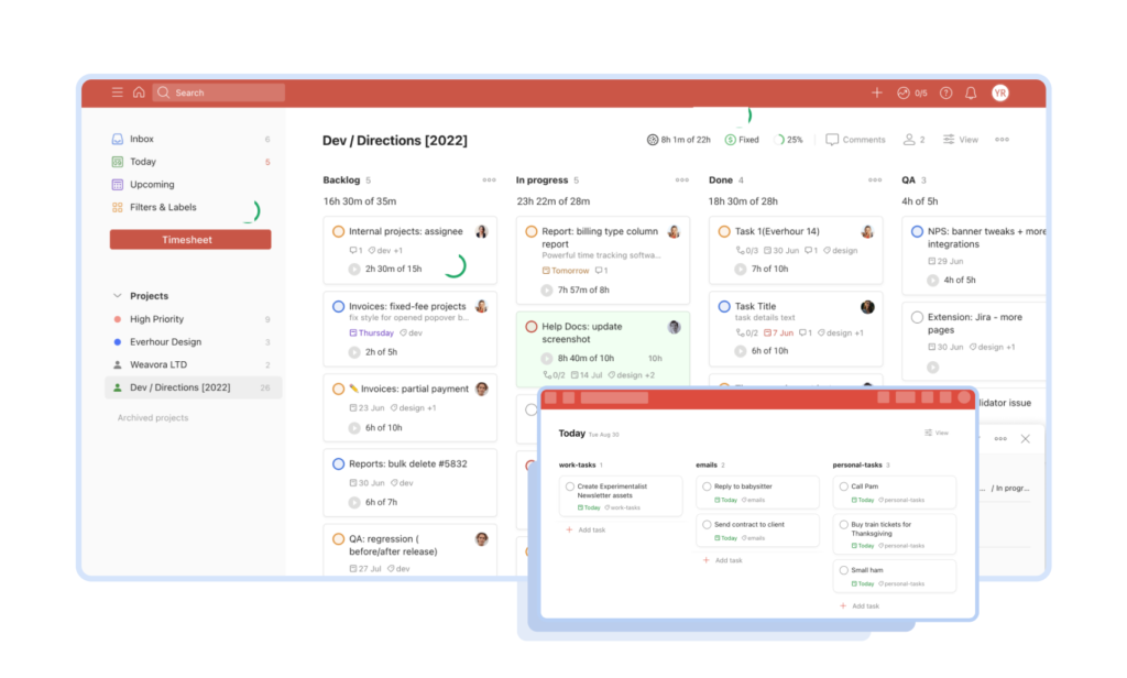 Система Todoist с приоритетами, проектами и геймификацией для продуктивности Платформа Todoist для планирования и управления личными и рабочими задачами